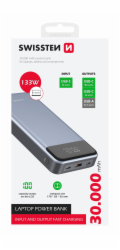 Swissten power bank 30000 mah pro notebooky 133w power delivery grey