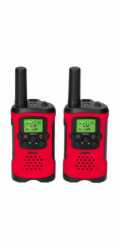 Alecto Walkie Talkie Set of 2  for Kids, range 7 km, red/black