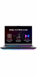 ASUS ROG Strix G16 - Ultra 9 Processor 275HX/32GB/1TB SSD/RTX 5080 16GB/16"/2,5K/IPS/240Hz/2y PUR/bez OS/šedá