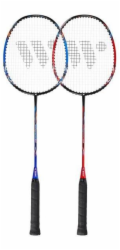 WISH FUSIONTEC 777K SADA BADMINTONOVÝCH RAKEET LIME+RED+SHUTTLES 3 DÍLNÁ WISH universal