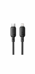 Rychlonabíjecí kabel Baseus Silky USB-C/Lightning 1m 20W černý