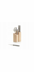 Joseph Joseph Elevate Fusion 5pc  Knife&amp;Sciss.Set w.Beechwood Blk.