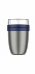 Mepal Thermo-Lunchpot Ellipse  stl.steel vivid blue, 500+200ml