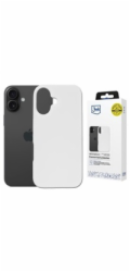 3MK Silikonový kryt Hardy MagSilicone pro Apple iPhone 16 bílý
