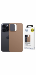 3MK Silikonový kryt Hardy MagSilicone pro Apple iPhone 15 Pro zlatý
