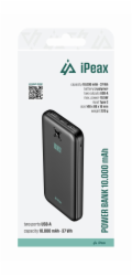 iPEAX POWER BANKA 10000 mAh, 10,5W, 2x USB-A ČERNÁ
