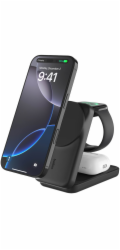 Belkin UltraCharge 25W Qi2 magn.  3-in-1 fold.charg.blk.WIZ036kqBK
