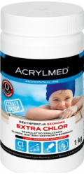 Acrylmed EXTRA CHLOR Granulát pro hubení řas, plísní a bakterií v bazénech 1 kg