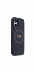 Red Bull Silicone Red Ring MagSafe Zadný Kryt pre iPhone 17 modrý
