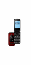 ESTAR Mobilní telefon Digni Flip, červený