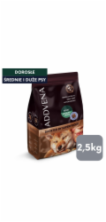 ADDVENA Boosted by superfoods Adult Medium/Large Beef - suché krmivo pro psy - 2,5kg