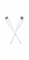 PremiumCord silikonový USB-C 60W, bílý, 1.5m