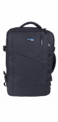 Turistický batoh 4kom.pl DONAU TRAVEL Batoh Praha, 17, 32l, USB + kabel, černý
