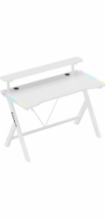 Herní stůl Huzaro Hero 1.9 RGB, bílý
