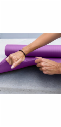 Wozinsky cvičební podložka WNSP-15F 183 x 61 x 1,5 cm silná gymnastická podložka na jógu a fitness fialová