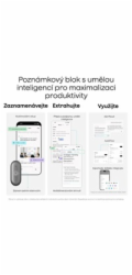 PLAUD Note Pin S Black - AI hlasový záznamník + náramek a šňůrka na krk