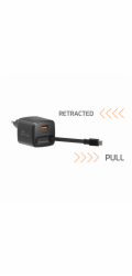 Swissten Nabíječka SWISSTEN SlideCHARGE GaN 45W síťový adaptér, 1 port, s kabelem USB-C