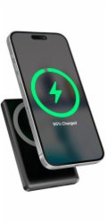 Gembird PB10-WPC15M-LCD-01 Magnetická bezdrátová powerbanka s LCD, 15W, 10000 mAh, černá
