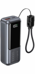 Gembird PB10-PD20-LCD-02 Kompaktní rychlonabíjecí powerbanka s LCD displejem, 20W, 10000 mAh, vesmírně šedá