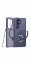 Torras Pouzdro na telefon Ostand Q3 Spin fialové s přepětím (Samsung Galaxy S26 Ultra)