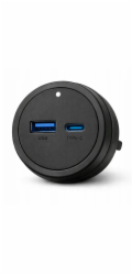Goneo NAPÁJECÍ ADAPTÉR USB + USB-C černý