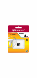 TRANSCEND MicroSDHC karta 4GB Class 4, bez adaptéru