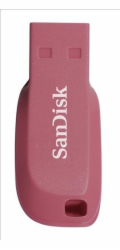 SanDisk Flash Disk 16GB Cruzer Blade, USB 2.0, růžová