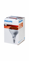 Philips infrared lamp BR125 IR  250W E27 230-250V Red