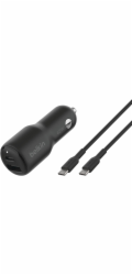 Belkin BOOST Charge 42W Dual Car  Charger PD/PPS Tech. CCB005btBK