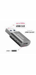 Swissten adapter usb-a(m)/usb-c(f)