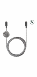 Native Union kabel USB-C na USB-C 1,8 m černobílý (ACABLE-C-ZEB-NP)