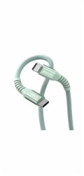 Verbatim Sync&amp;Charge 100W 120cm  USB-C/USB-C Magnetic green 31855