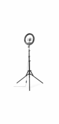 LED světlo Hama SpotLight Steady 120 III - kruhové 12" pro telefon, Bluetooth spoušť, stativ