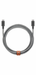 Native Union kábel Belt Cable XL USB-C to USB-C 3m 100W - Zebra