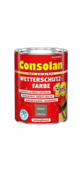 Consolan Povětrnostně odolná barva, kamenně šedá, saténově lesklá 750 ml