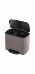 Brabantia pedálový odpadkový koš Bo 11 + 23 l Platinum