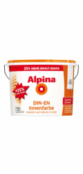 Alpina nástěnná barva DIN-EN interiérová barva bílá matná 10 + 2,5 l
