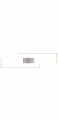 Trio LED stropní svítidlo Albany 100 cm x 8 cm x 28 cm matný nikl