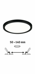 Paulmann LED zapuštěný panel Areo VariFit 17,5 cm 13 W černý