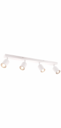 Brilantní LED stropní bodové světlo Taio 4 žárovky bílé 69,5 cm