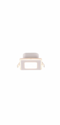 Trio LED zapuštěná světla Nimbus 1 světlo bílá matná 8,5 cm x 8,5 cm