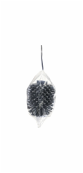 Náhradní hlavice toaletního kartáče Tesa z TPE, 7,1 cm x 9,4 cm, antracitová