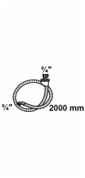 Bezpečnostní přívodní hadice Kirchhoff 24,2 mm (3/4" vnitřní závit) x 2 m