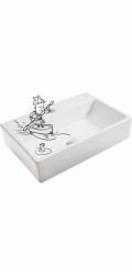 Umyvadlo Baliv WBA-7020 na desku, obdélníkové, 52 mm x 36 cm