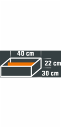 Eurobox-System Dělicí příčka systému Eurobox, bílá, 26 cm x 16 cm