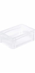 Eurobox-System Systémová krabice Eurobox s pevnou stěnou 30 x 20 x 12 cm, průhledná