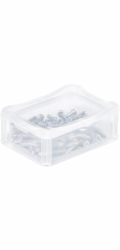 Eurobox-System Systémová krabice Eurobox celostěnná 20 x 15 x 7 cm průhledná