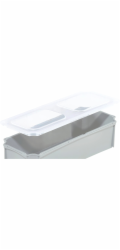 Eurobox-System Vkládací krabice systému Eurobox 1/4 napříč pro krabici 60 x 40 cm, průhledná