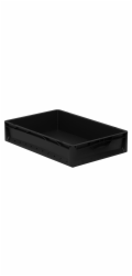 Eurobox-System Systémová krabice Eurobox s pevnou stěnou 60 cm x 40 cm x 12 cm černá