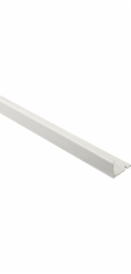 Arcansas PVC rohový profil, matně bílý, 12,5 mm x 2,5 m